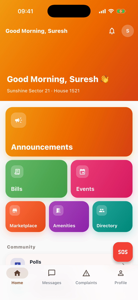 myRWA home screen